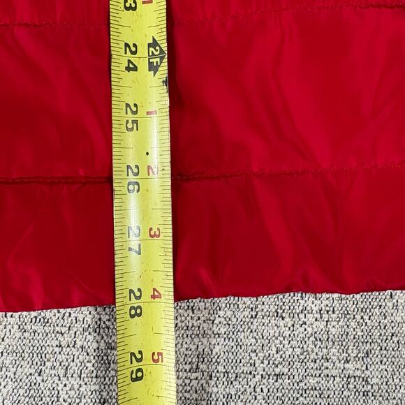 Michael Kors Red Puffer Quilted Vest Women Full Front Zip - Picture 8 of 8